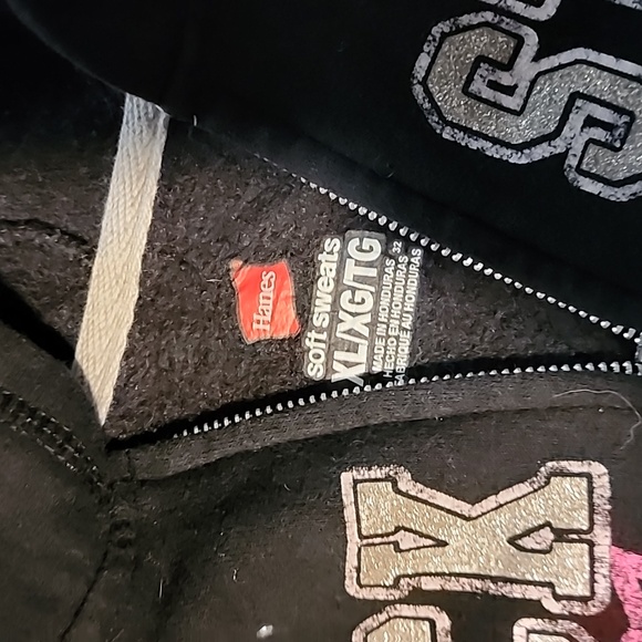 Rock Star Kids Hoodie - Black and Pink - Picture 4 of 4